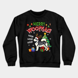 Husky Merry Woofmas Awesome Christmas Crewneck Sweatshirt